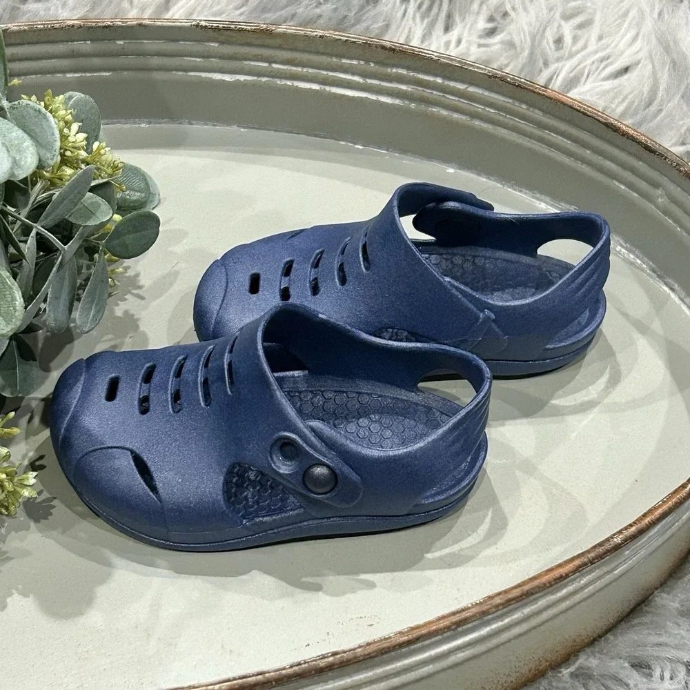 Okabashi Navy Toddler‎ Waterproof Sandals Size 5 Sustainable Shoes Made In USA
